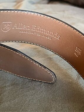 Allen Edmonds black Leather Belt